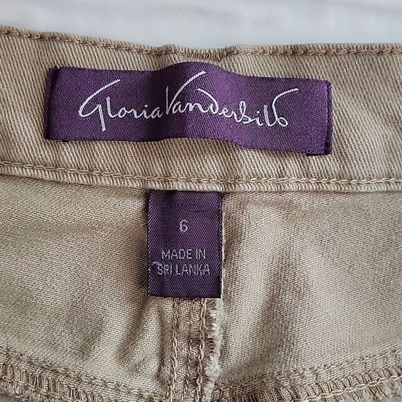 Gloria Vanderbilt Amand Tan Colored Jeans Womens Size 6 - Picture 9 of 14